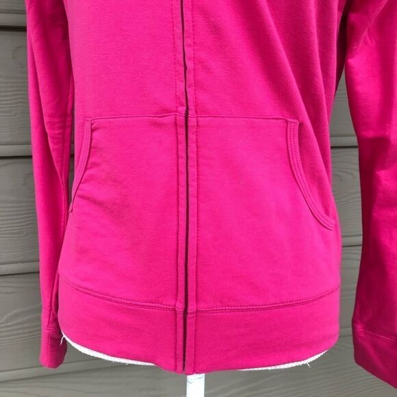 Zenana Outfitters Hoodie Pink Athletic Jacket L - Picture 7 of 9